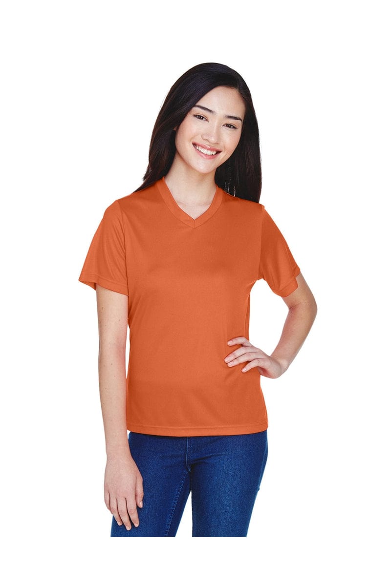 Team 365 TT11W: Ladies' Zone Performance T-Shirt in Sprt Brnt Orange