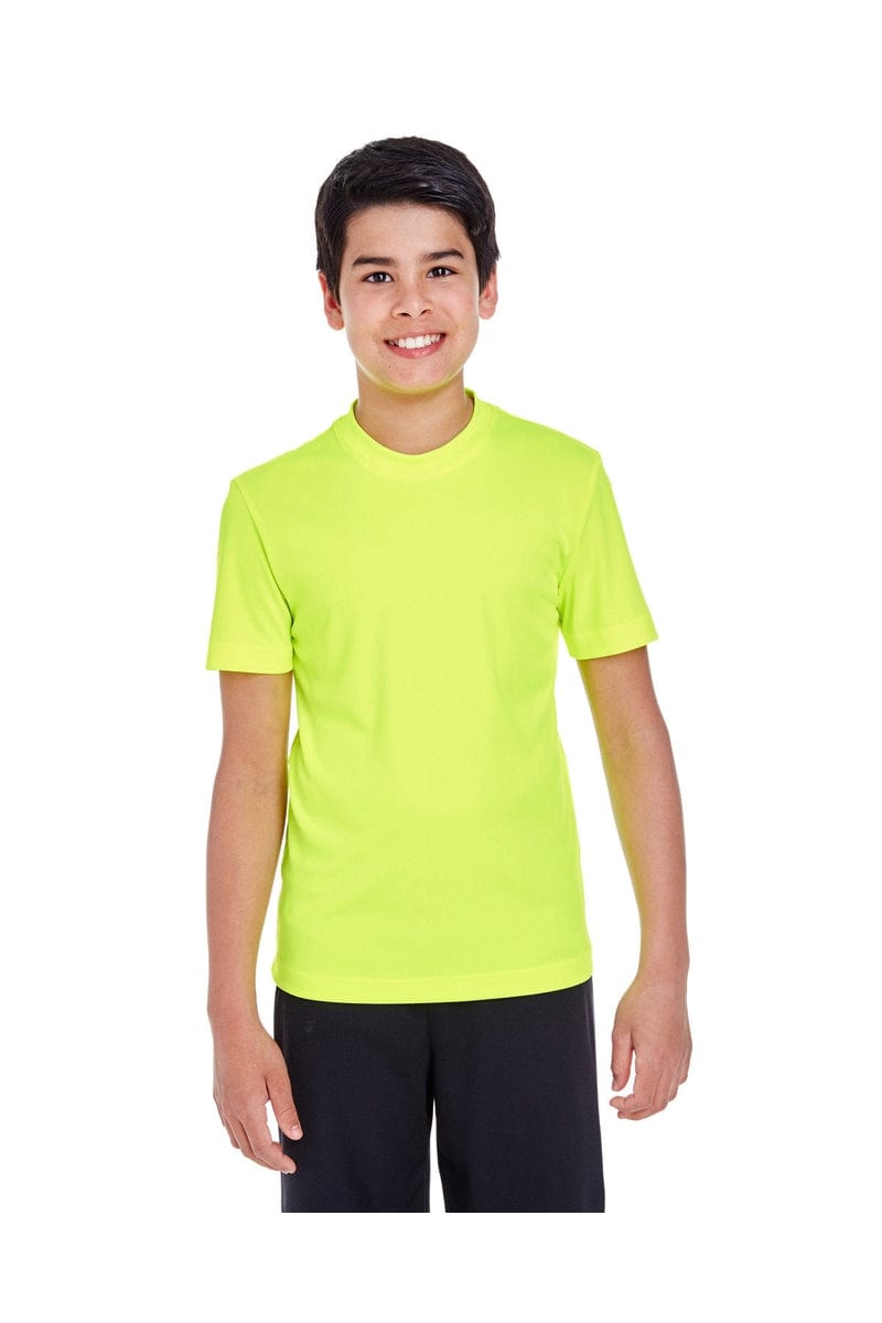 Team 365 TT11Y: Youth Zone Performance T-Shirt in Safety Yellow