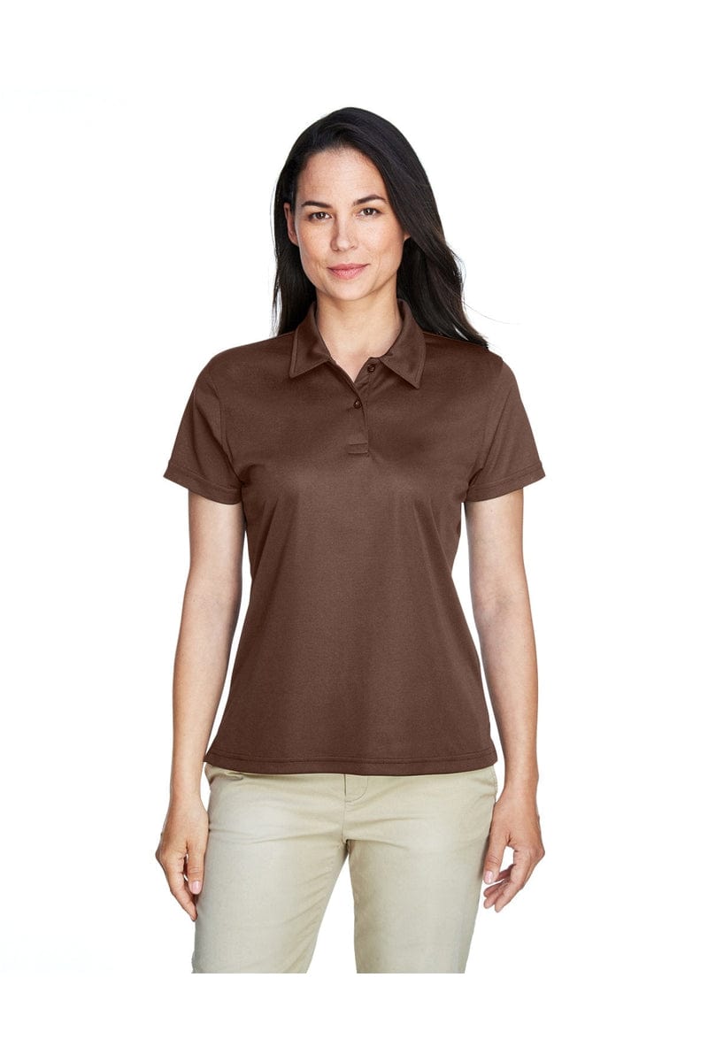 Team 365 TT21W Ladies' Command Snag Protection Polo in Sprt Dark Brown