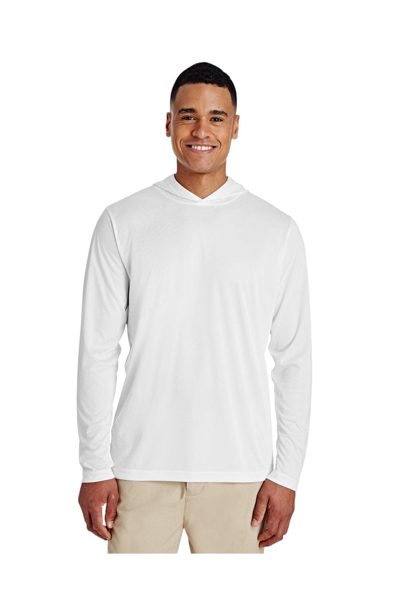 Team 365 TT41: Men's Zone Performance Hoodie in White