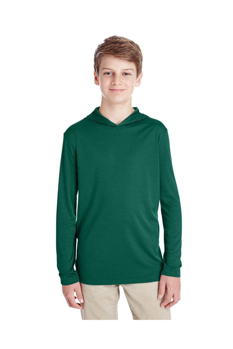 Team 365 TT41Y: Youth Zone Performance Hoodie in Sport Forest
