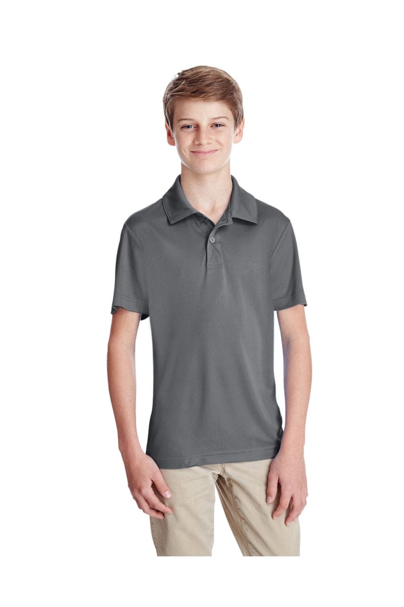Team 365 TT51Y Youth Zone Performance Polo in Sport Graphite
