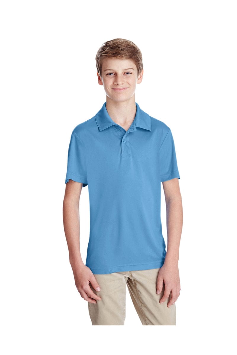 Team 365 TT51Y Youth Zone Performance Polo in Sport Light Blue
