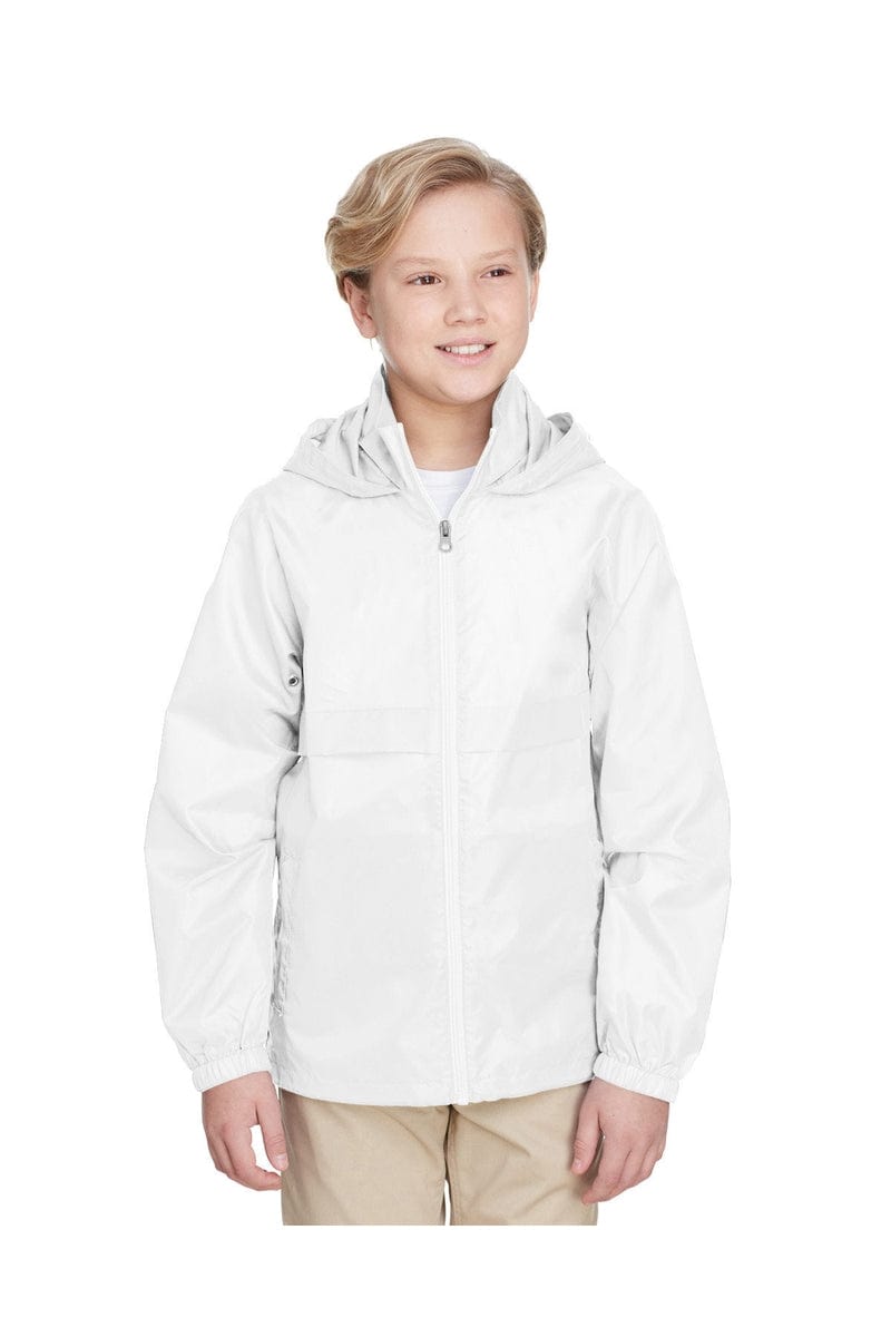 Team 365 TT73Y Youth Zone Protect Lightweight Jacket in White