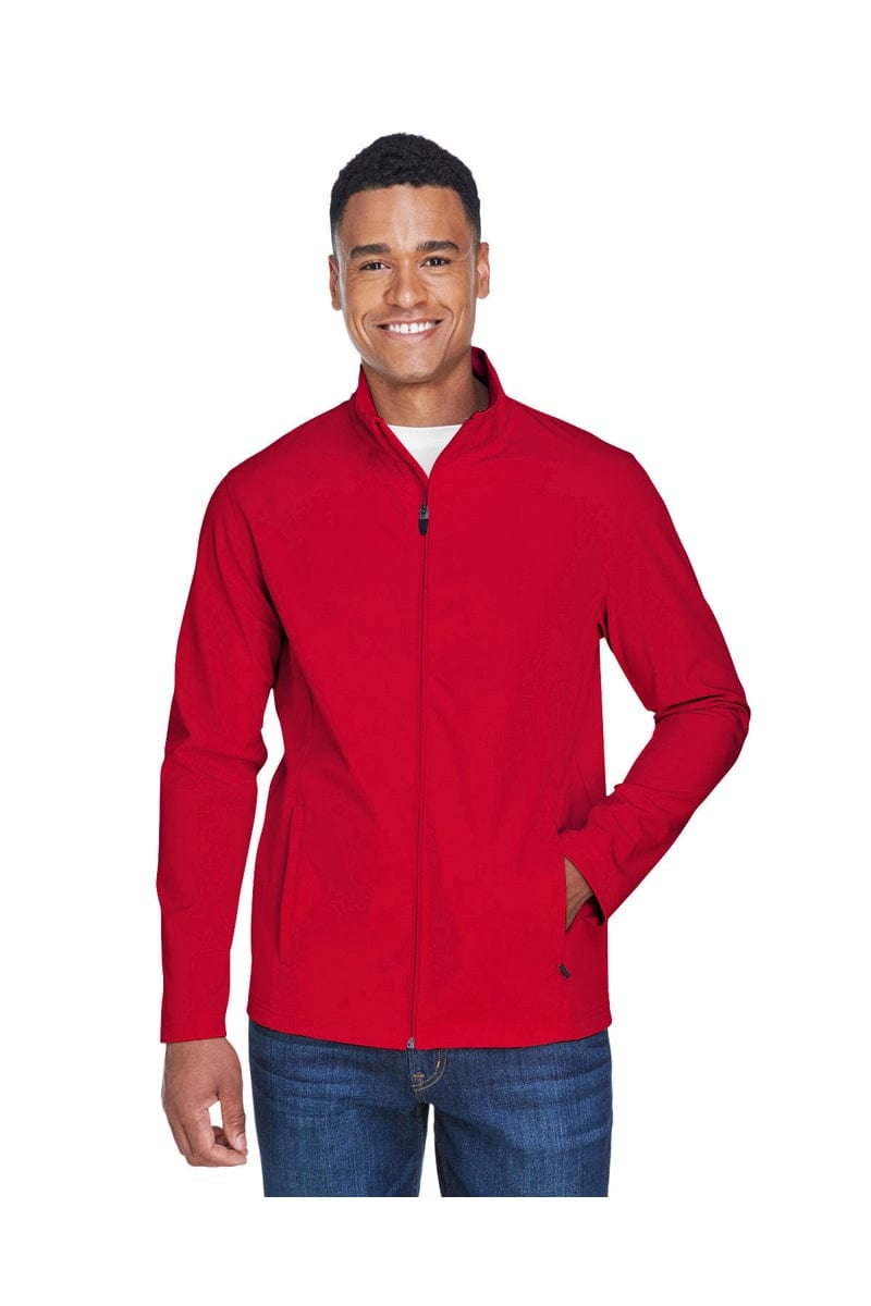 Team 365 TT80 Men's Leader Soft Shell Jacket, Basic Colors in Sport Red