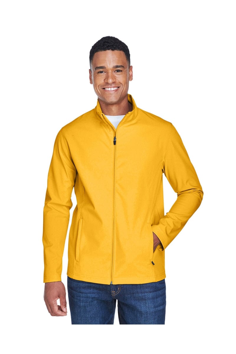 Team 365 TT80 Men's Leader Soft Shell Jacket in Sport Ath Gold