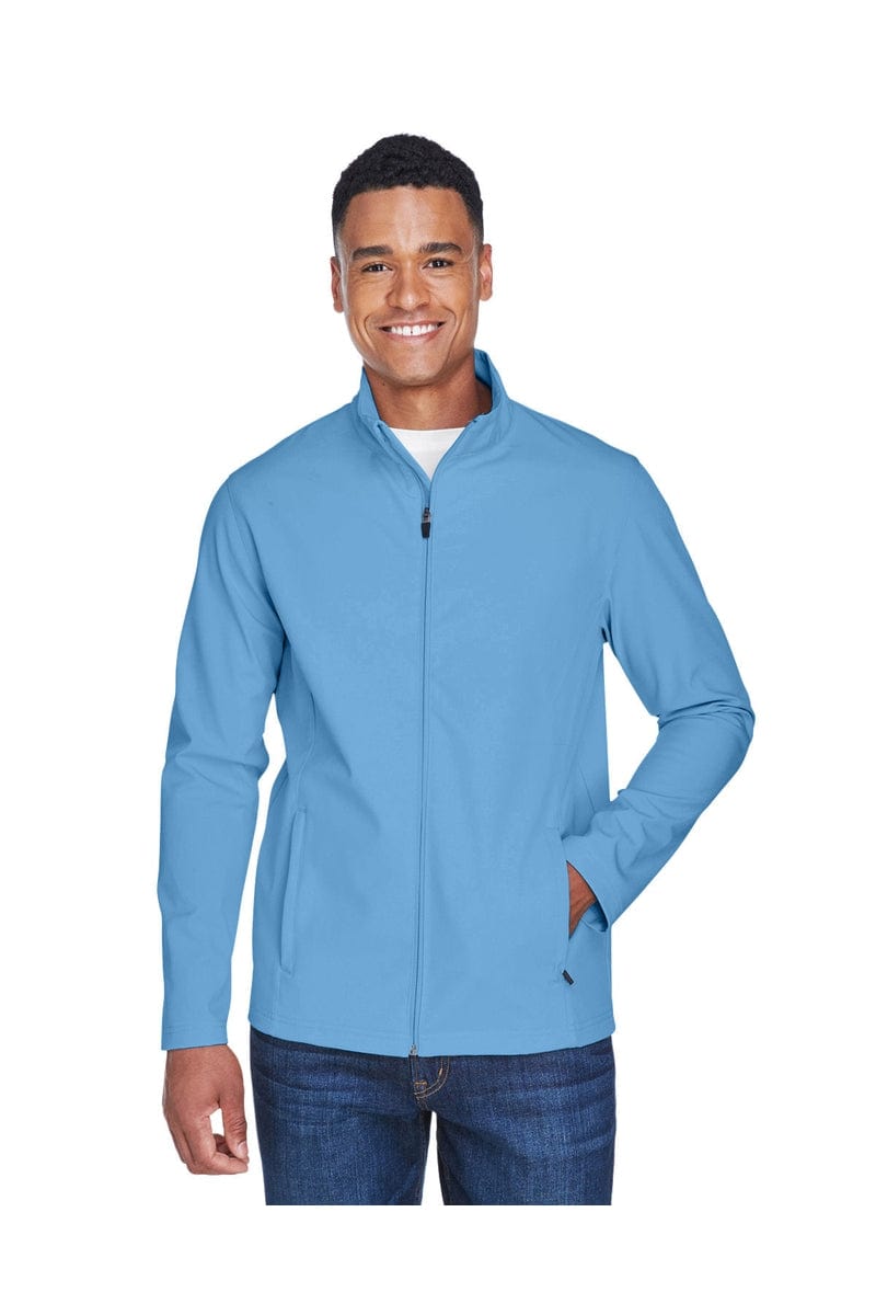 Team 365 TT80 Men's Leader Soft Shell Jacket in Sport Light Blue