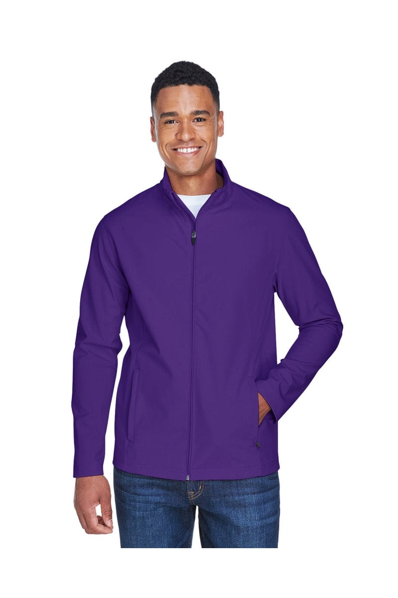 Team 365 TT80 Men's Leader Soft Shell Jacket in Sport Purple