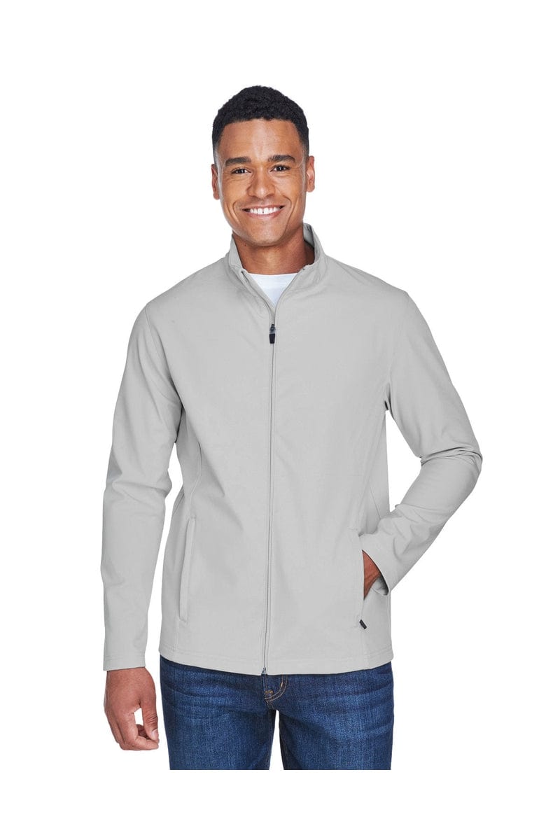 Team 365 TT80 Men's Leader Soft Shell Jacket in Sport Silver