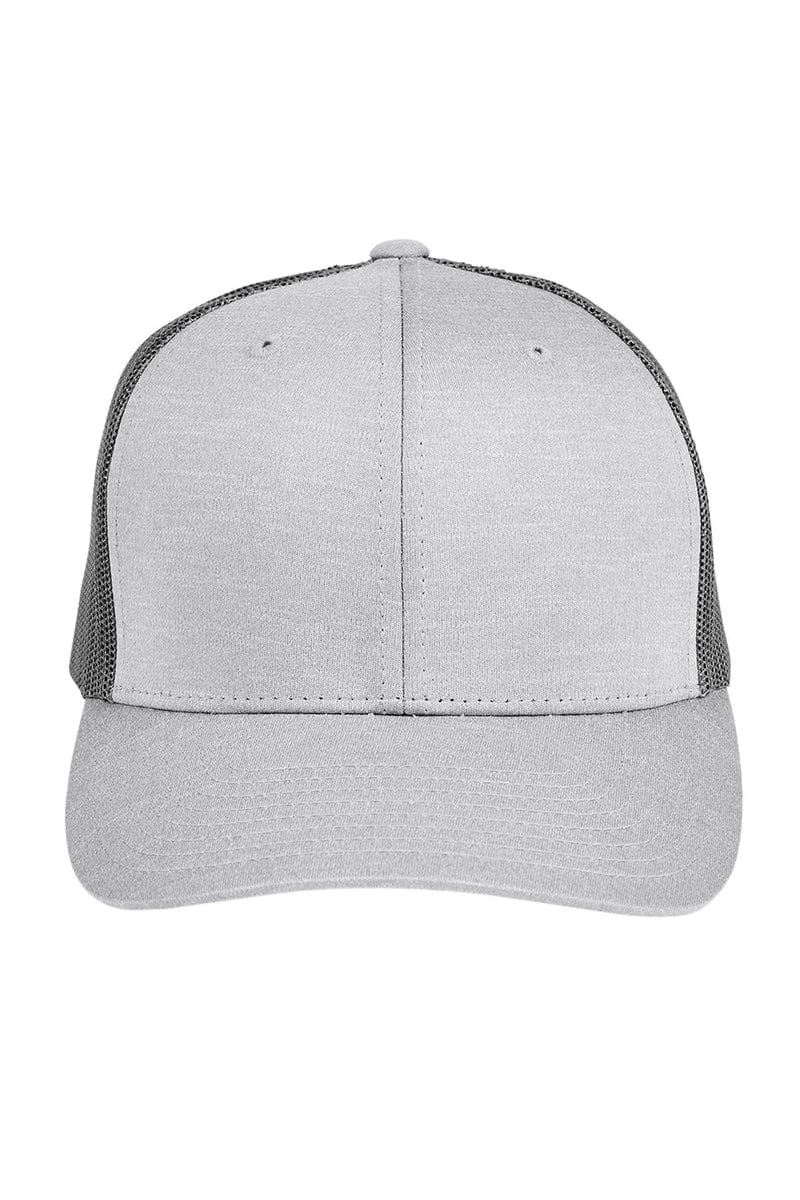 Team 365 TT802 by Yupoong(r) Adult Zone Sonic Heather Trucker Cap in Ath Hthr/ Sp Grp