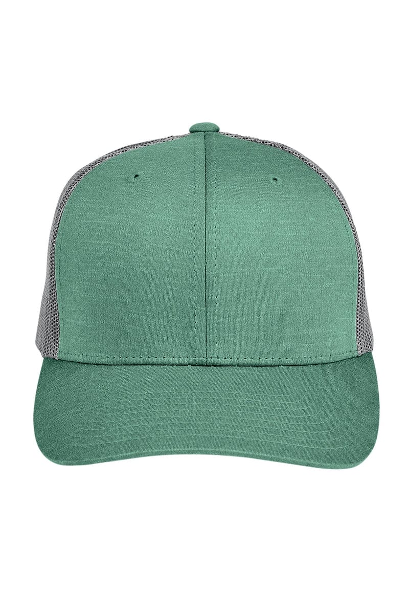 Team 365 TT802 by Yupoong(r) Adult Zone Sonic Heather Trucker Cap in Sp Frst Ht/ S Gr