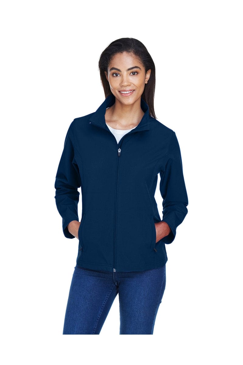 Team 365 TT80W Ladies' Leader Soft Shell Jacket in Sport Dark Navy