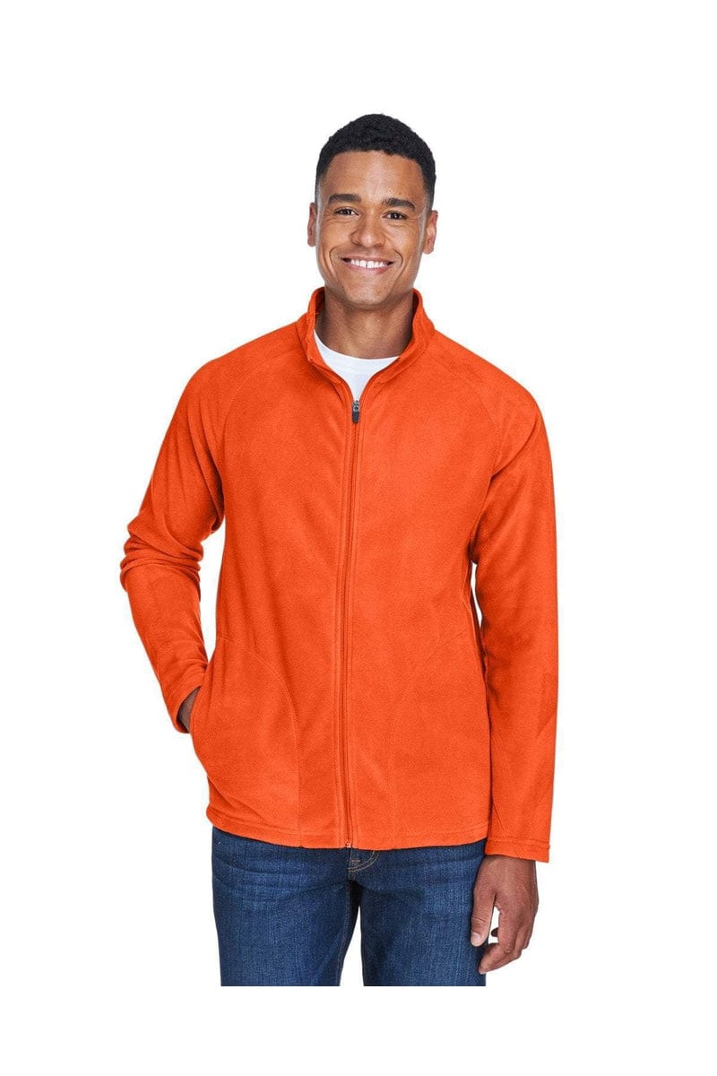 Team 365 TT90 Men's Campus Microfleece Jacket in Sport Orange