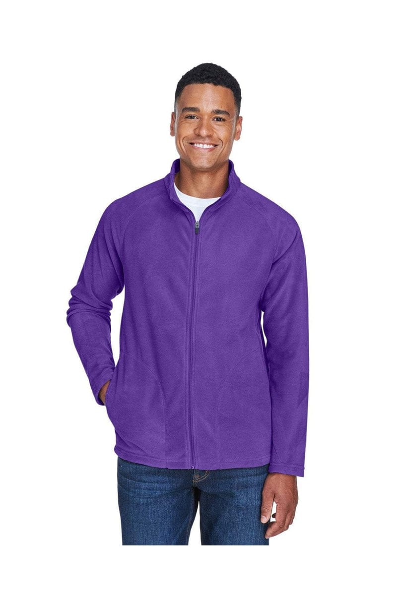 Team 365 TT90 Men's Campus Microfleece Jacket in Sport Purple