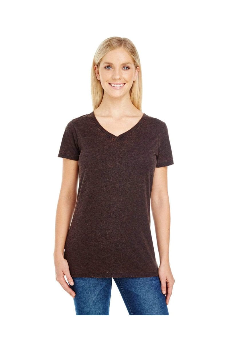 Threadfast Apparel 215B: Ladies' Cross Dye Short-Sleeve V-Neck T-Shirt in 