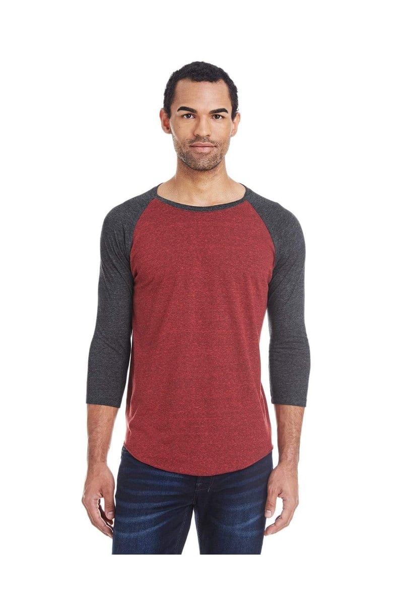 Threadfast Apparel 302G: Unisex Triblend 3/4-Sleeve Raglan in 