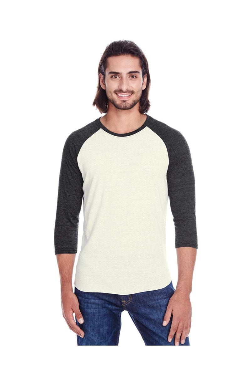 Threadfast Apparel 302G: Unisex Triblend 3/4-Sleeve Raglan in 