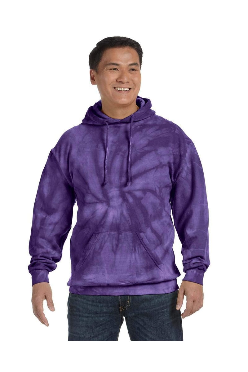 Tie-Dye CD877: Adult 8.5 oz. Tie-Dyed Pullover Hood, Basic Colors