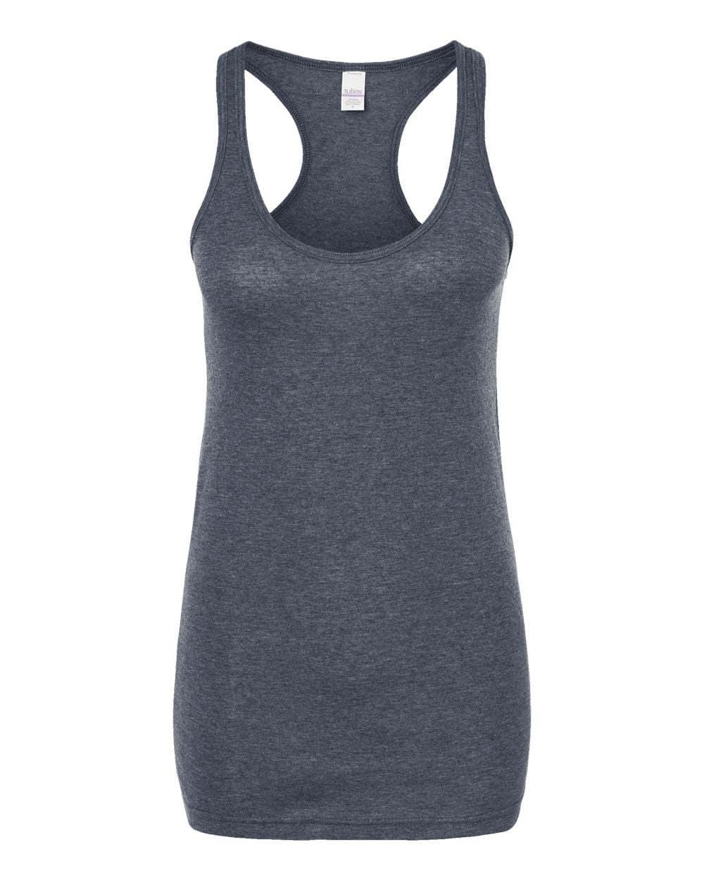 Tultex 10712 XS / Heather Navy Tultex 190 Women's Poly-Rich Racerback Tank Top