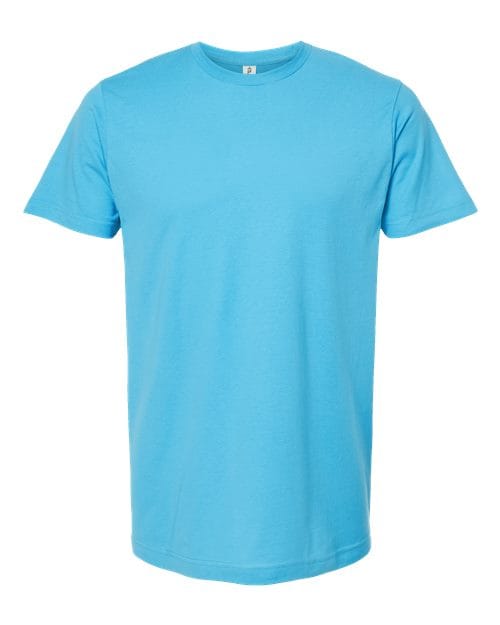 Tultex 202 Unisex Fine Jersey T-Shirt in Aqua