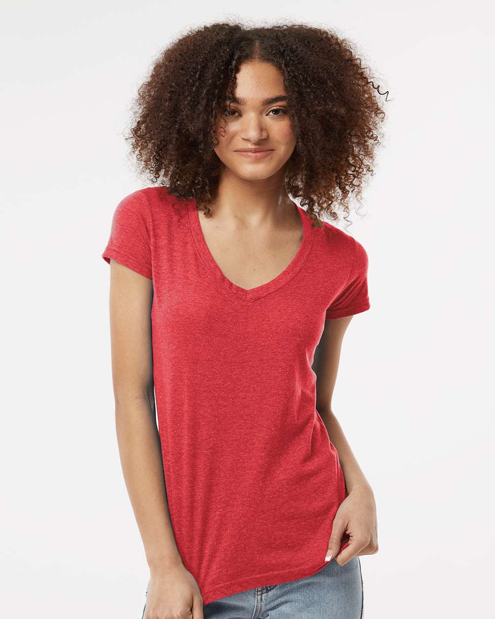 Tultex 10679 Tultex 244 Women's Poly-Rich V-Neck T-Shirt