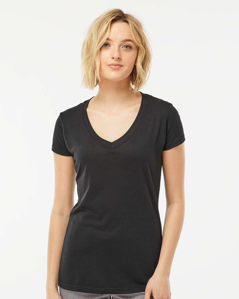 Tultex 10679 Tultex 244 Women's Poly-Rich V-Neck T-Shirt