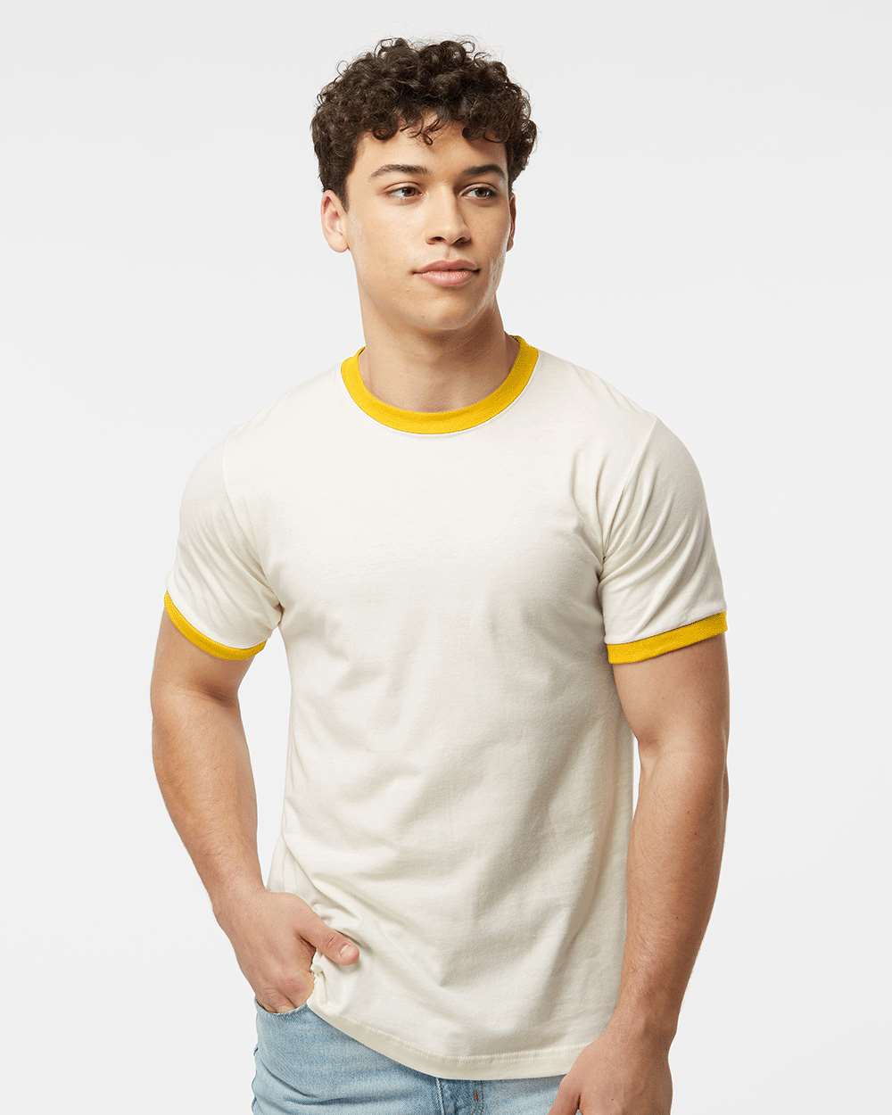 Tultex 10711 Tultex 246 Unisex Fine Jersey Ringer T-Shirt
