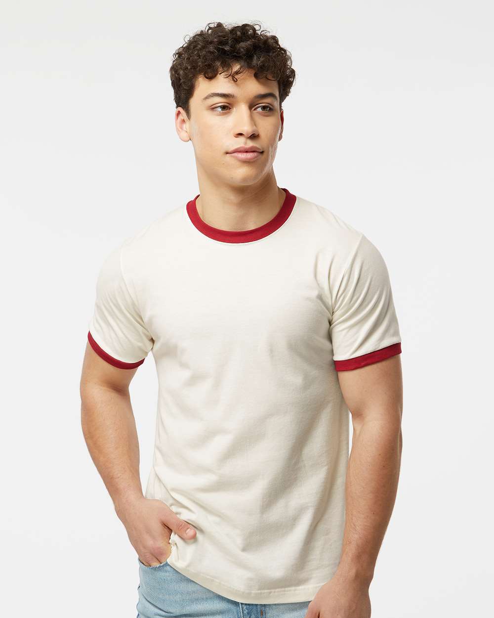 Tultex 10711 Tultex 246 Unisex Fine Jersey Ringer T-Shirt