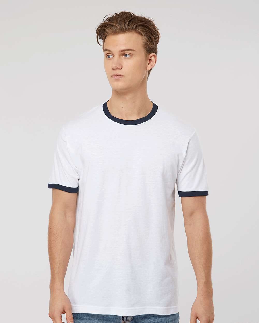 Tultex 10711 Tultex 246 Unisex Fine Jersey Ringer T-Shirt
