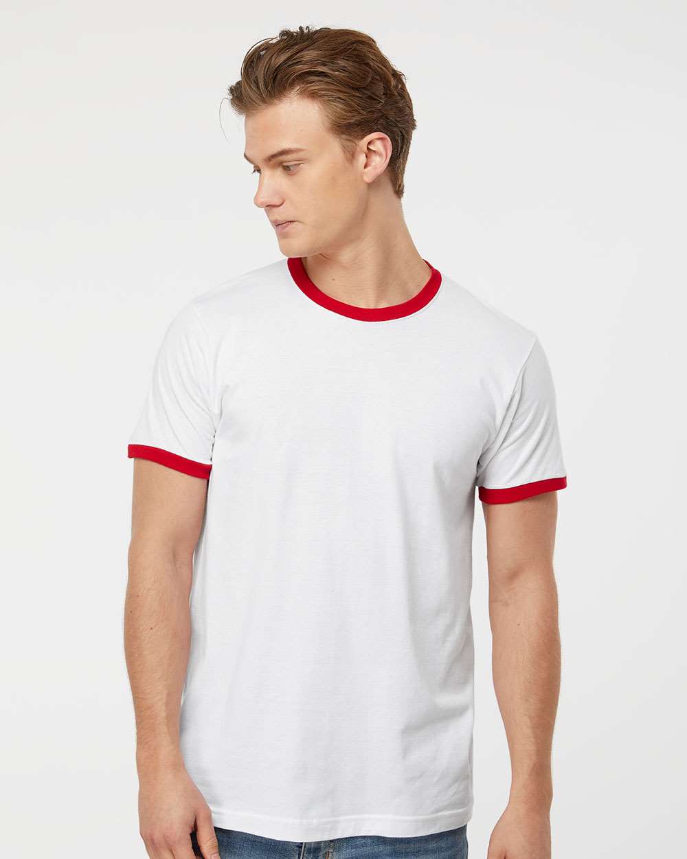 Tultex 10711 Tultex 246 Unisex Fine Jersey Ringer T-Shirt