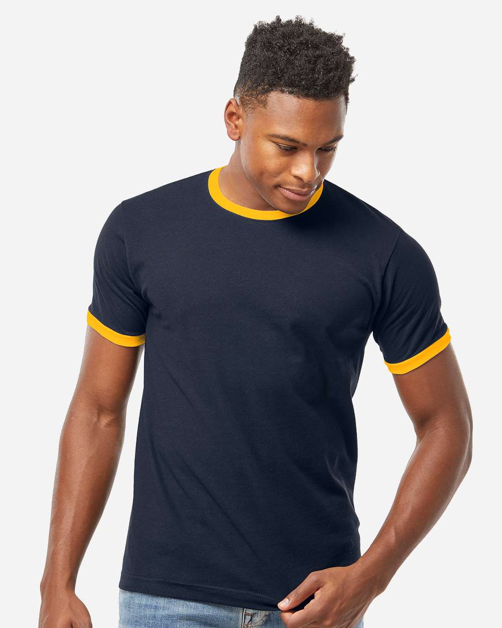 Tultex 10711 Tultex 246 Unisex Fine Jersey Ringer T-Shirt