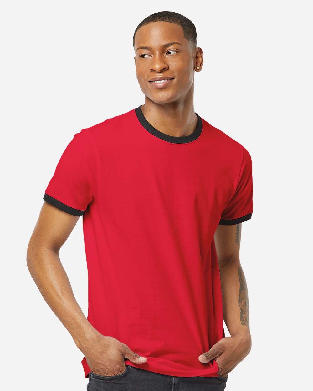 Tultex 10711 Tultex 246 Unisex Fine Jersey Ringer T-Shirt