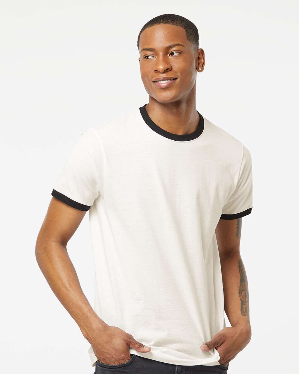 Tultex 10711 Tultex 246 Unisex Fine Jersey Ringer T-Shirt