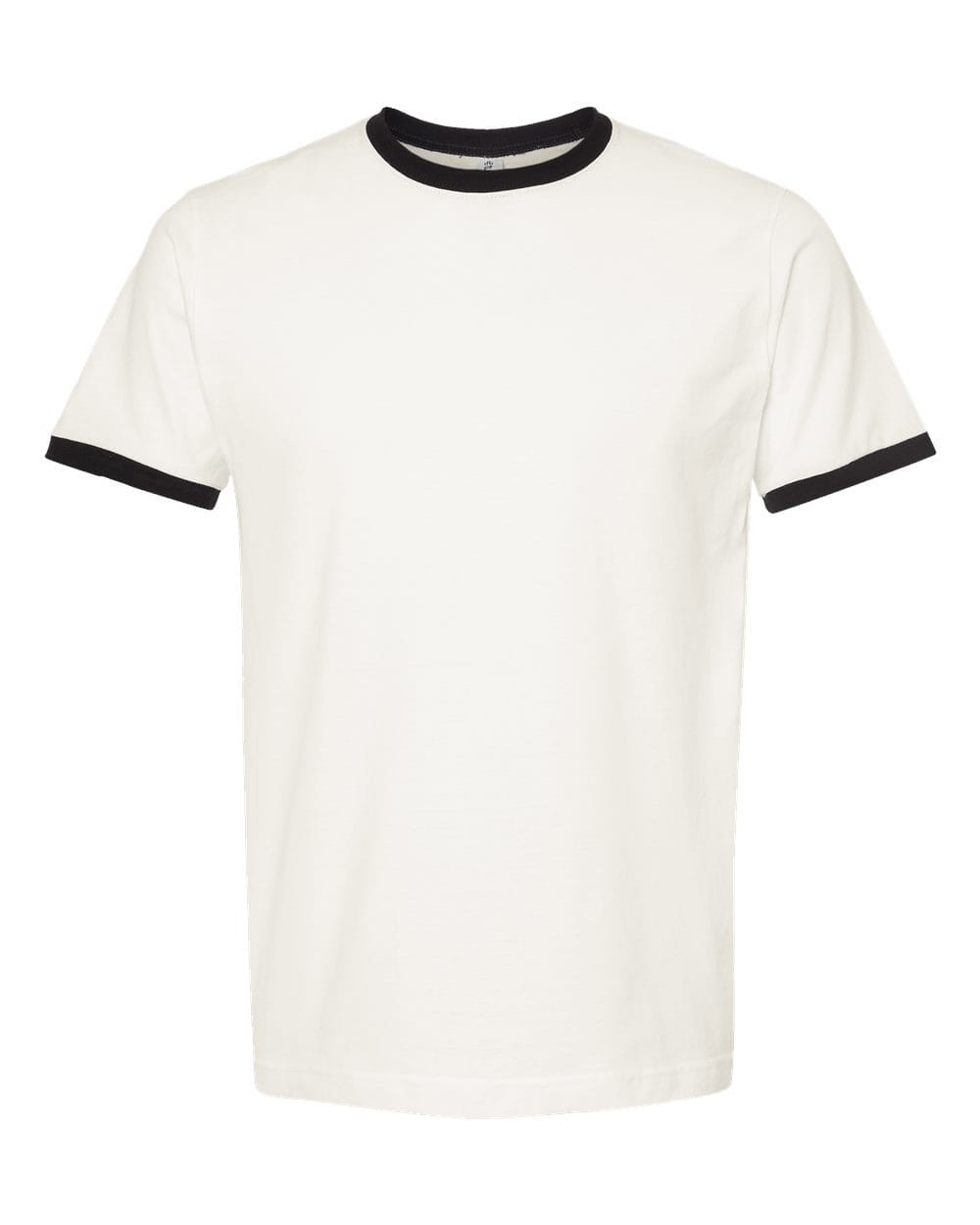Tultex 10711 XS / Vintage White/ Black Tultex 246 Unisex Fine Jersey Ringer T-Shirt