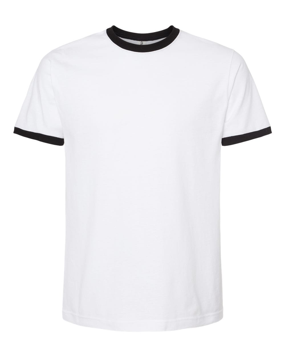 Tultex 10711 XS / White/ Black Tultex 246 Unisex Fine Jersey Ringer T-Shirt