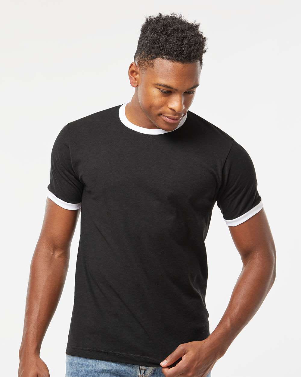Tultex 10711 Tultex 246 Unisex Fine Jersey Ringer T-Shirt