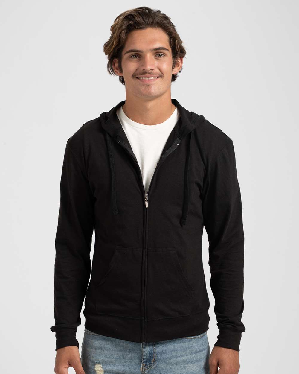 Tultex 10719 Tultex 260 Unisex Beach Full-Zip Hooded Long Sleeve T-Shirt