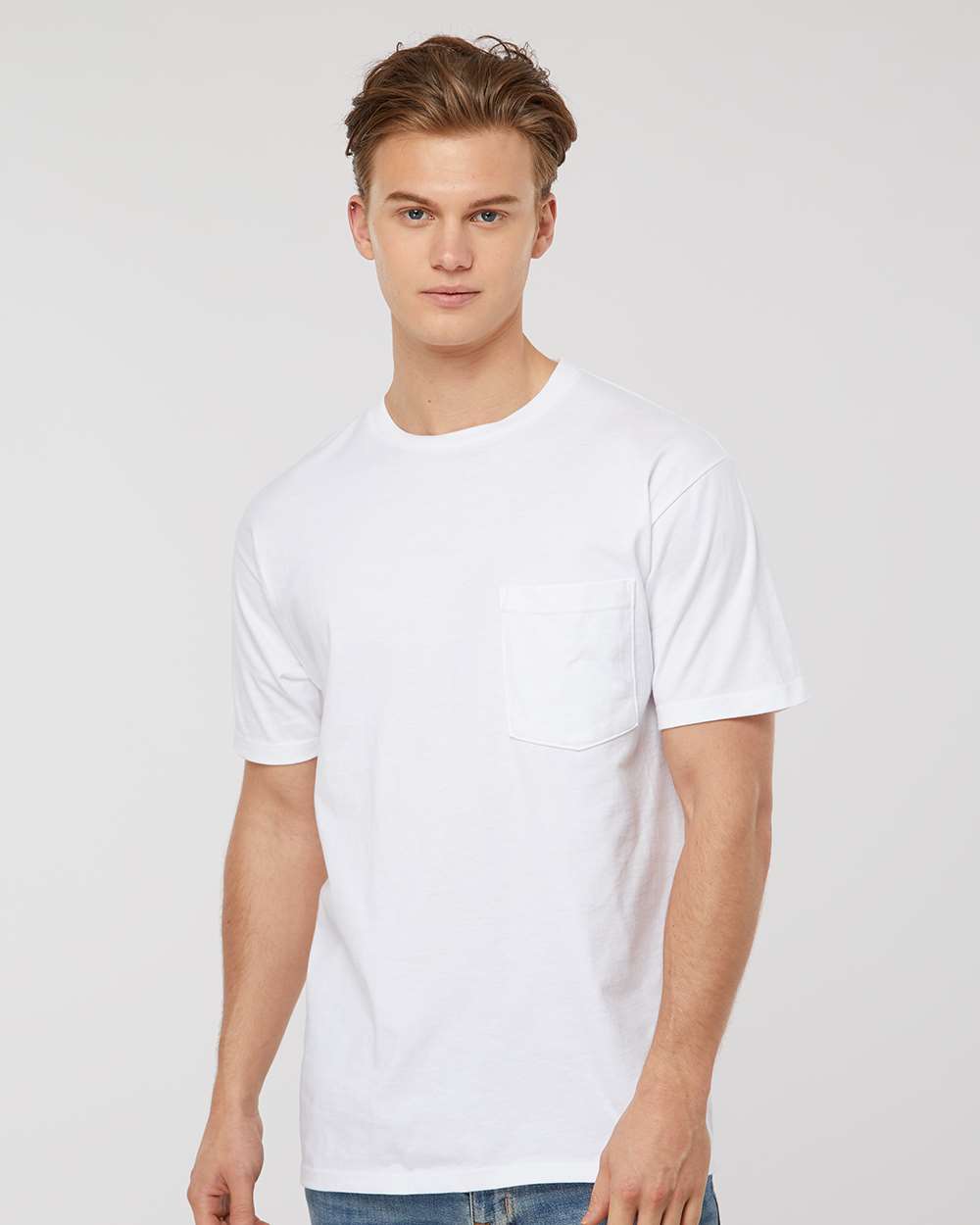 Tultex 10724 Tultex 293 Unisex Heavyweight Jersey Pocket T-Shirt