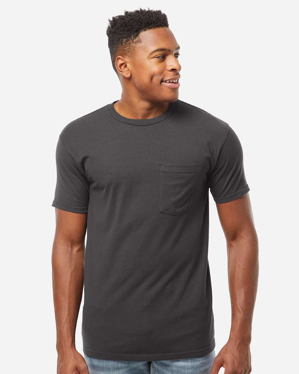 Tultex 10724 Tultex 293 Unisex Heavyweight Jersey Pocket T-Shirt