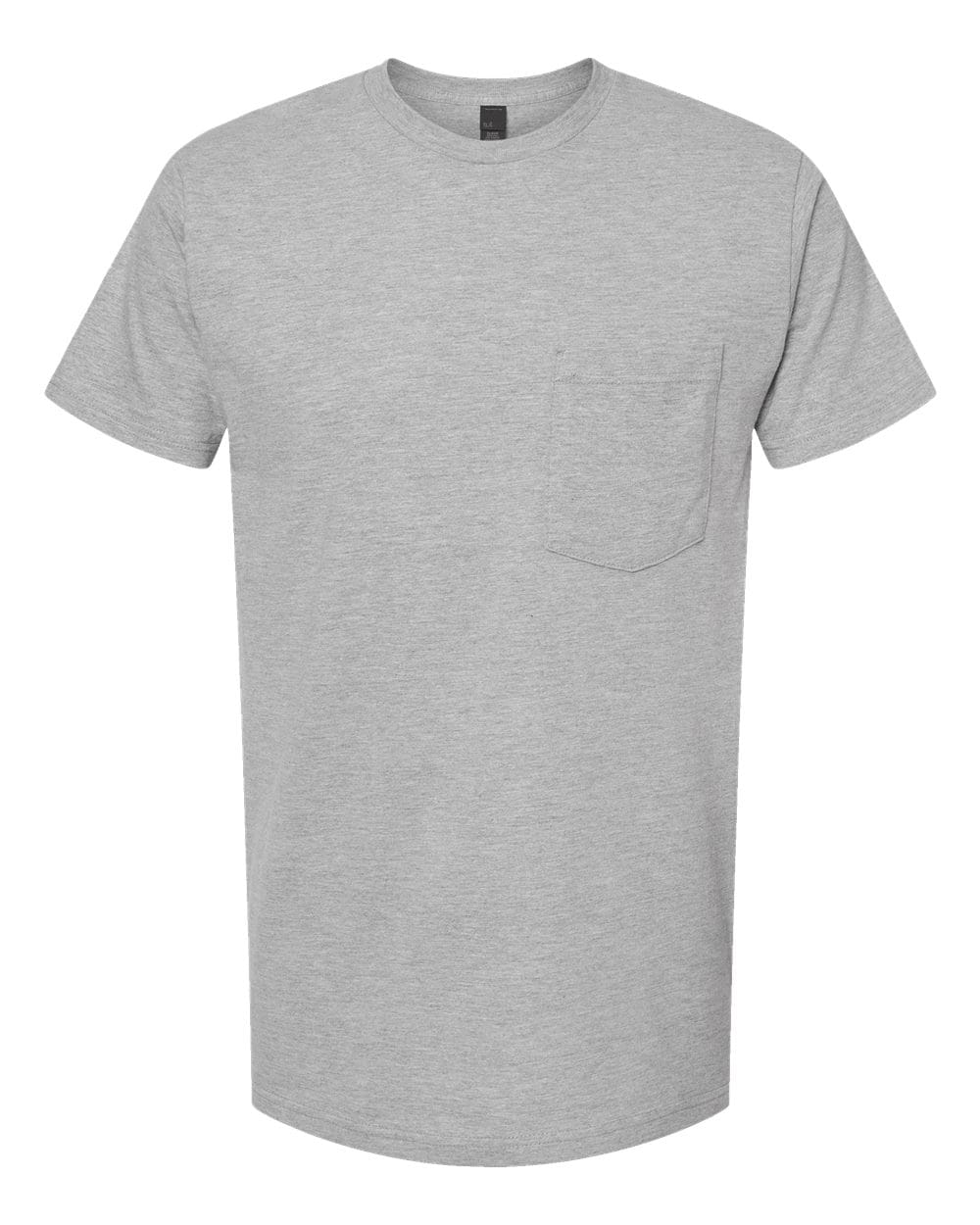 Tultex 10724 S / Heather Grey Tultex 293 Unisex Heavyweight Jersey Pocket T-Shirt