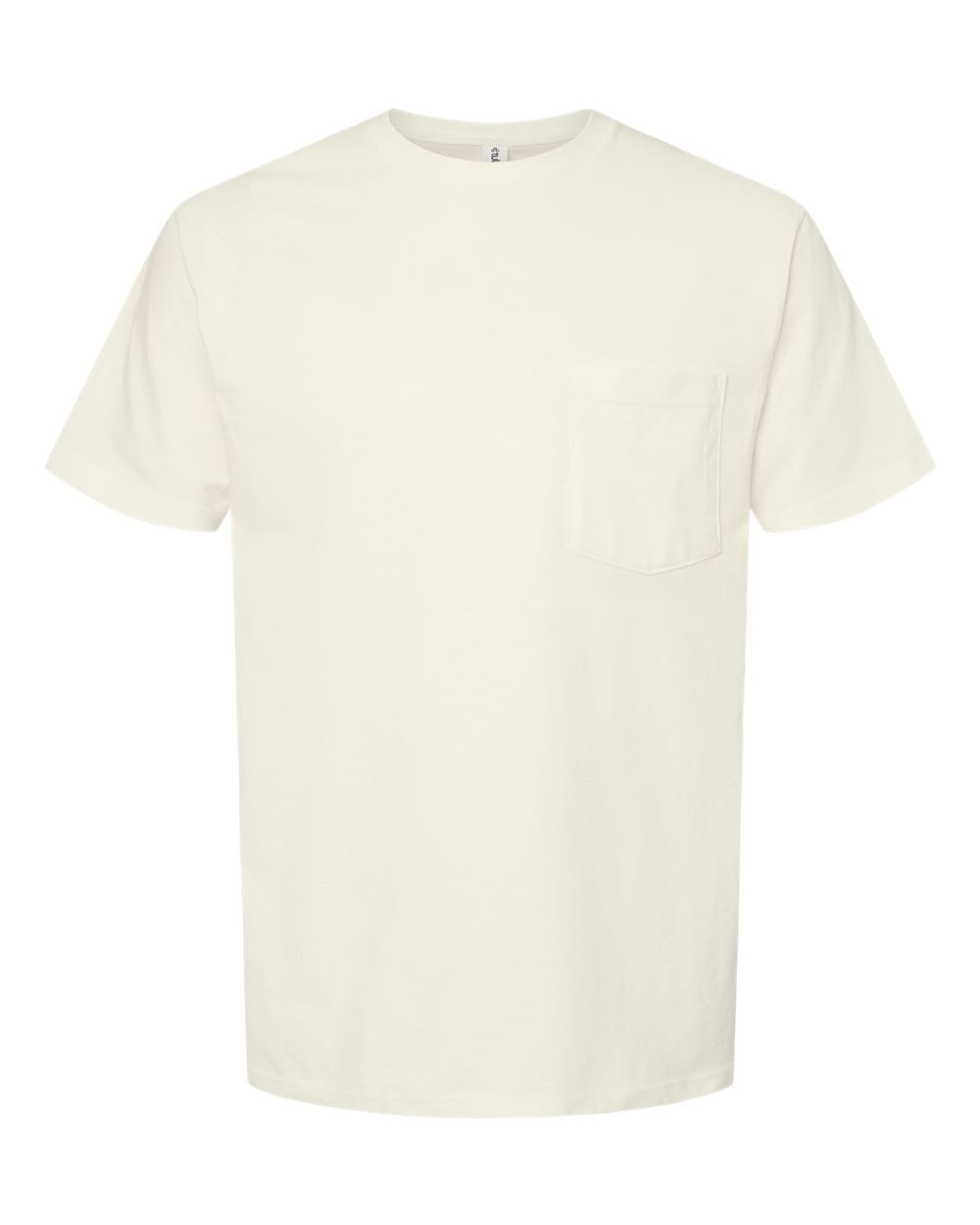 Tultex 10724 S / Natural Tultex 293 Unisex Heavyweight Jersey Pocket T-Shirt