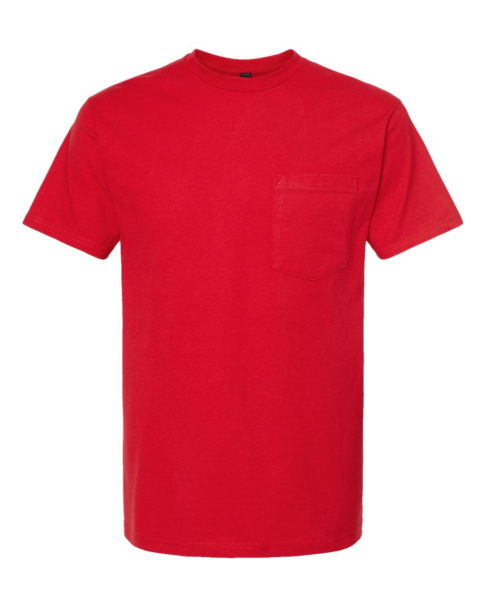 Tultex 10724 S / Red Tultex 293 Unisex Heavyweight Jersey Pocket T-Shirt