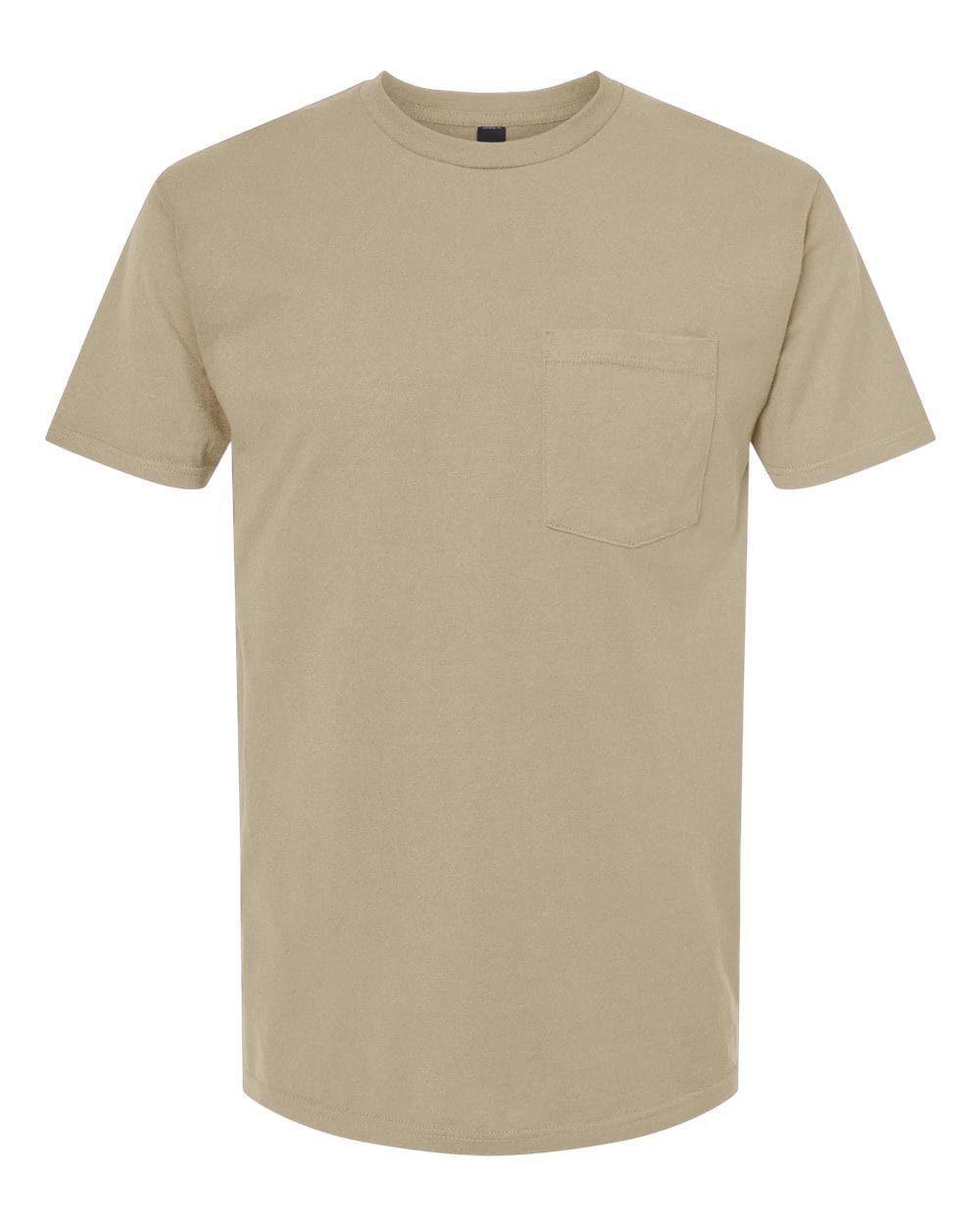 Tultex 10724 S / Sand Tultex 293 Unisex Heavyweight Jersey Pocket T-Shirt