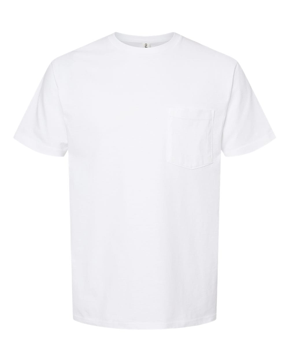 Tultex 10724 S / White Tultex 293 Unisex Heavyweight Jersey Pocket T-Shirt