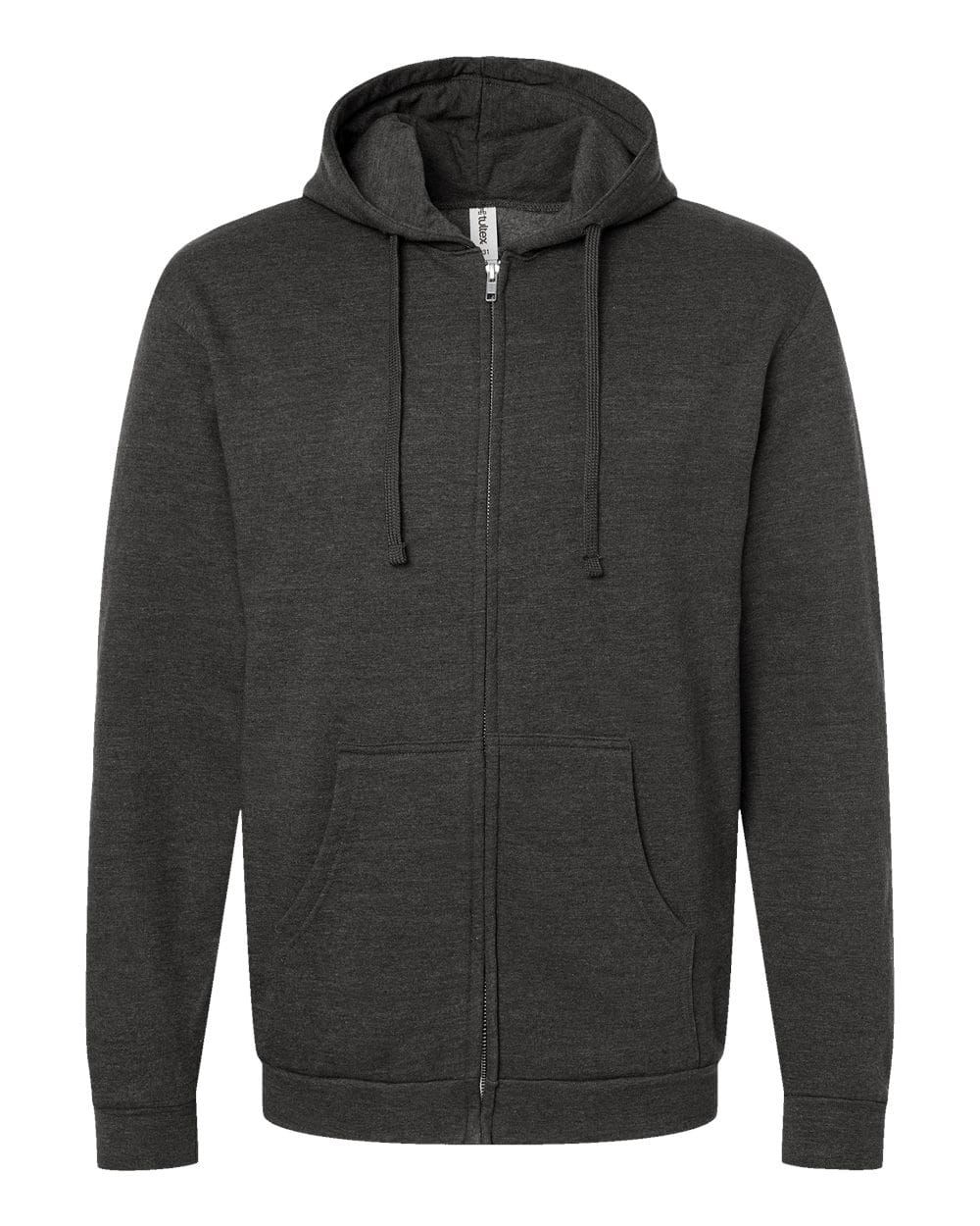 Tultex 10668 XS / Heather Graphite Tultex 331 Unisex Full-Zip Hooded Sweatshirt