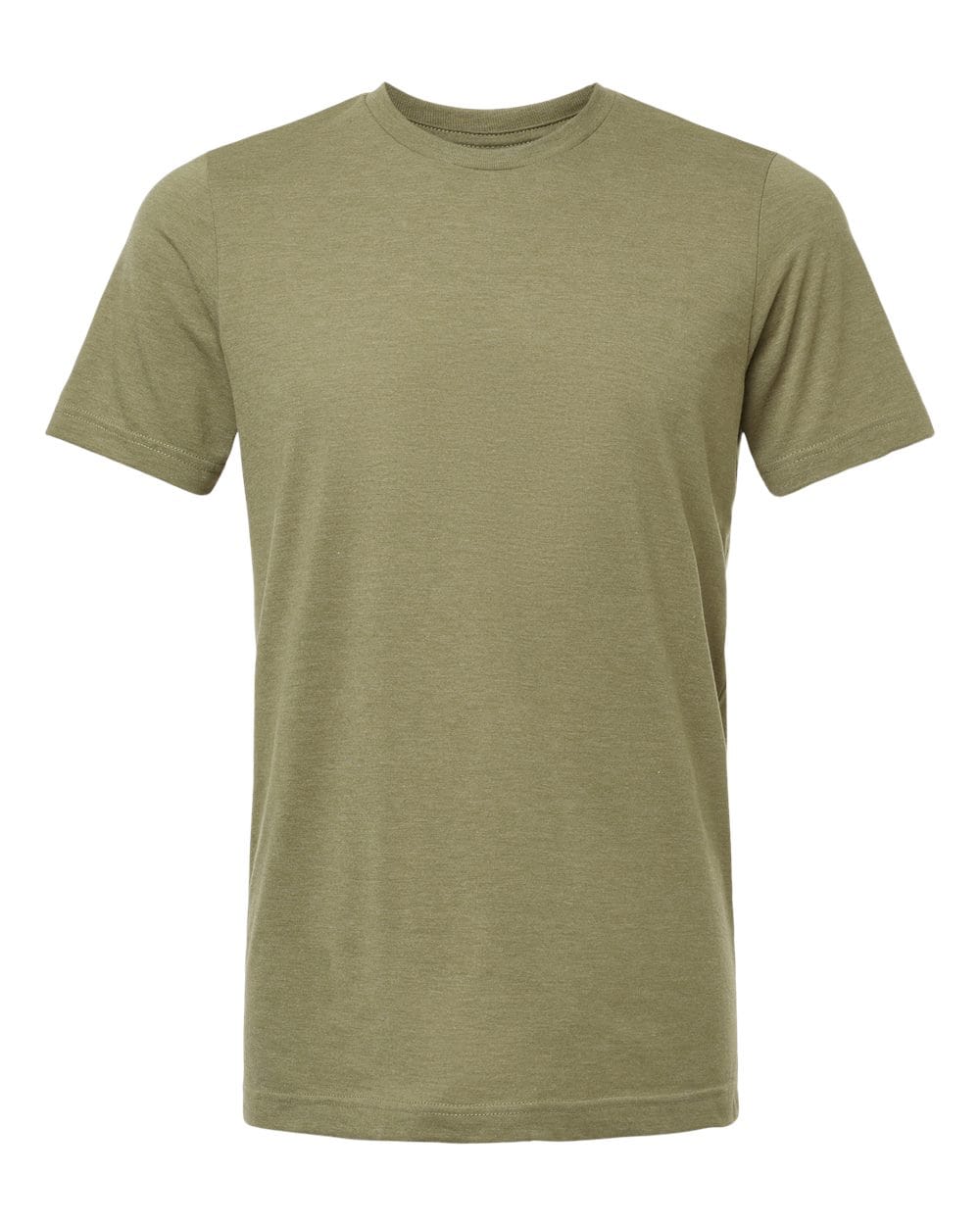 Tultex 11980 XS / Heather Olive Green Tultex 602CVC Unisex Combed CVC T-Shirt