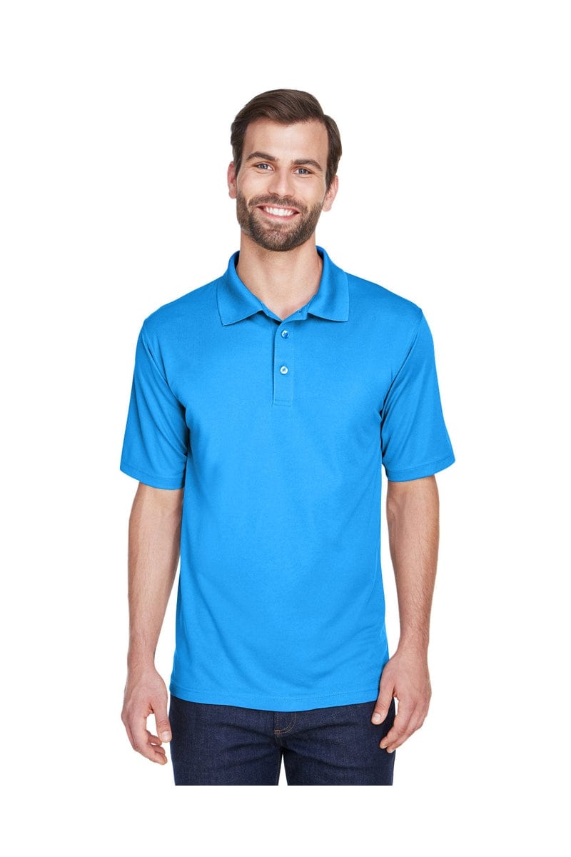 UltraClub 8210 Men's Cool & Dry Mesh Pique Polo, Basic Colors in Coast