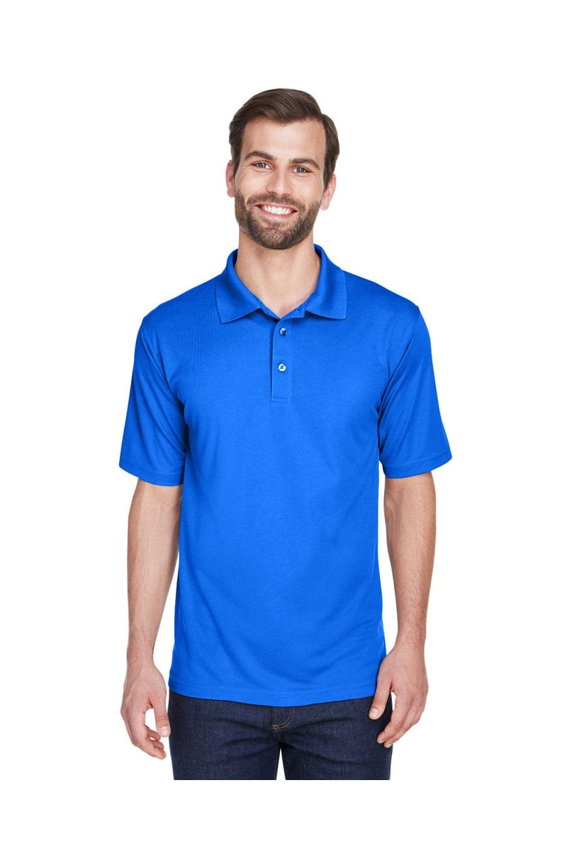 UltraClub 8210 Men's Cool & Dry Mesh Pique Polo in Royal