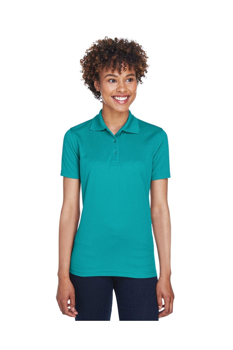 UltraClub 8210L Ladies' Cool & Dry Mesh Pique Polo, Basic Colors in Jade