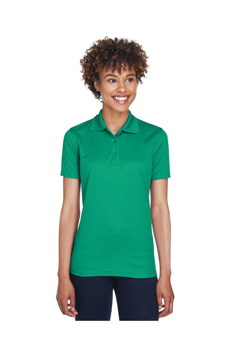 UltraClub 8210L Ladies' Cool & Dry Mesh Pique Polo, Basic Colors in Kelly